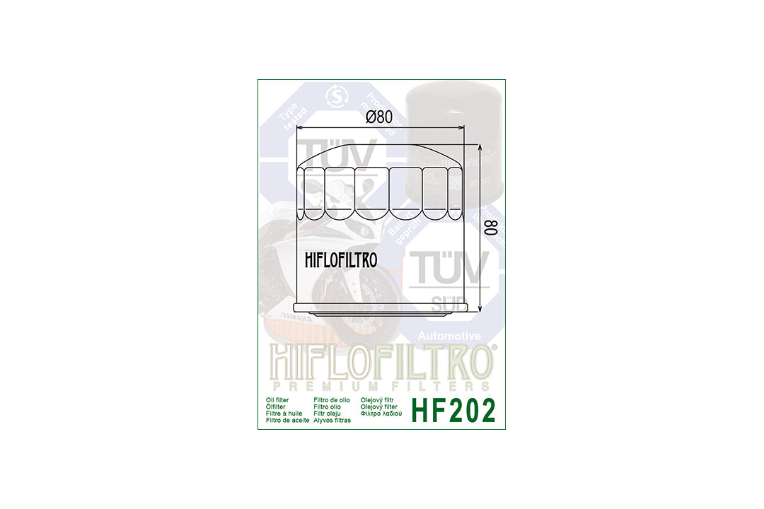 HIFLO Ölfilter HF202, HONDA/KAWASAKI