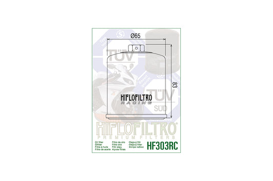 HIFLO Ölfilter HF303RC, HONDA Racing