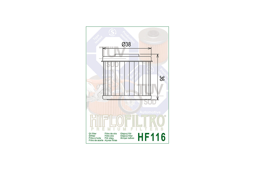 HIFLO Ölfilter HF116, HONDA