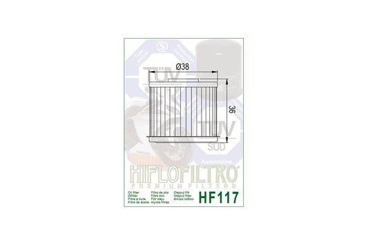 HIFLO Ölfilter HF117, Antrieb HONDA