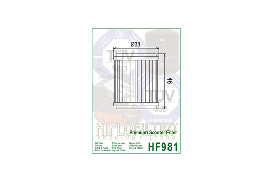 HIFLO Ölfilter HF981, YAMAHA