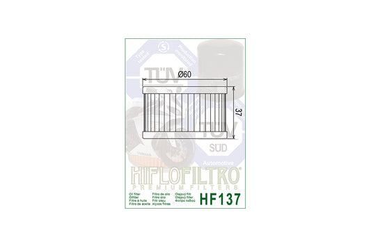 HIFLO Ölfilter HF137 SUZUKI/SACHS