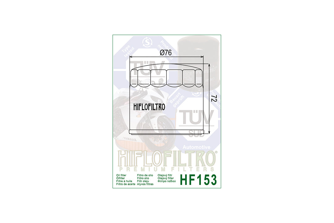 HIFLO Ölfilter HF153, DUC/CAG/GIL/BIM/HARL