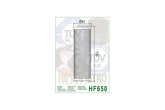 HIFLO Ölfilter HF650, KTM