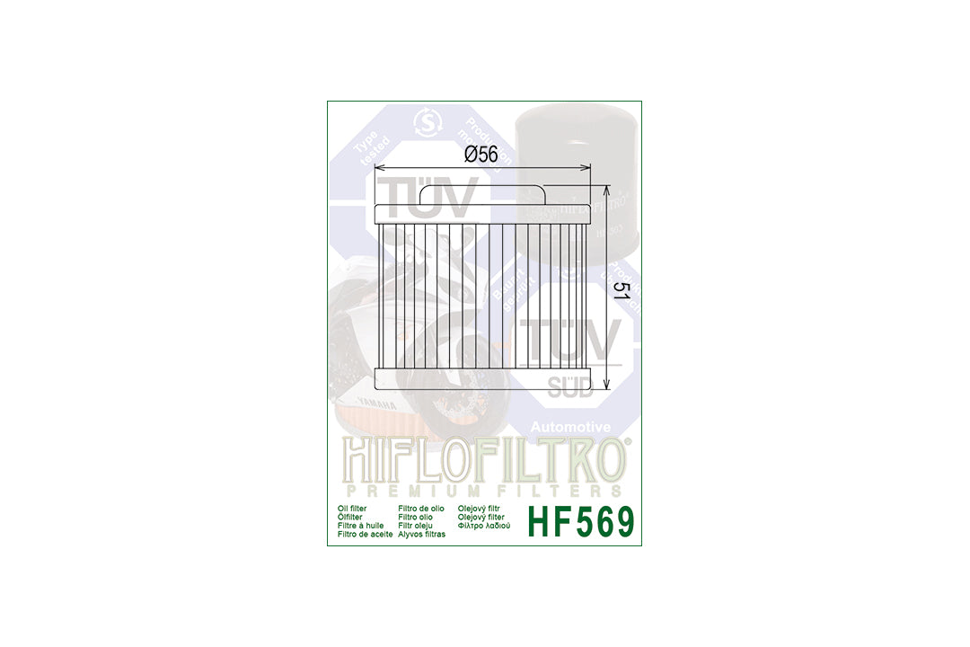 HIFLO Ölfilter HF569, MV AGUSTA