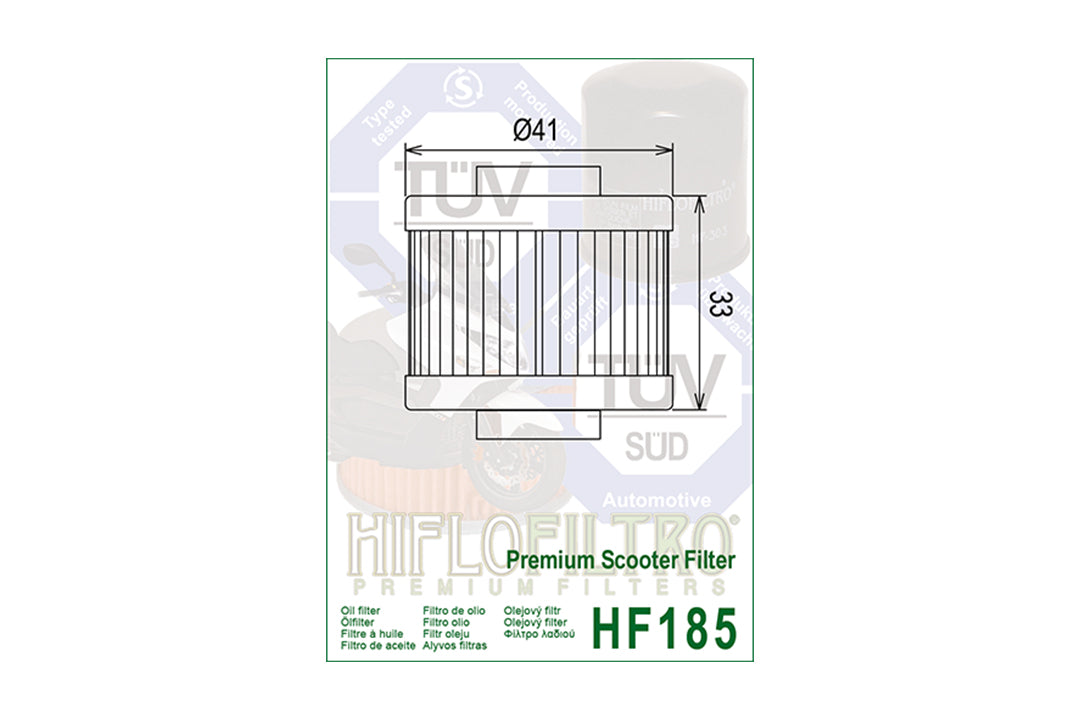 HIFLO Ölfilter HF185 Aprilia/BMW/PEUGEOT