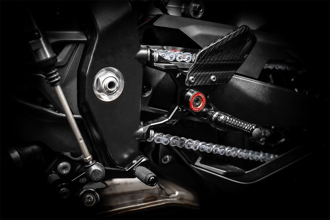 GILLES MUE2 Fußrastenanlage S1000R, 2R99, schwarz