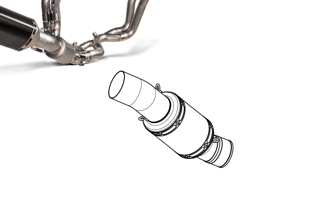Akrapovic Zwischenrohr Titan Aprilia Tuono V4