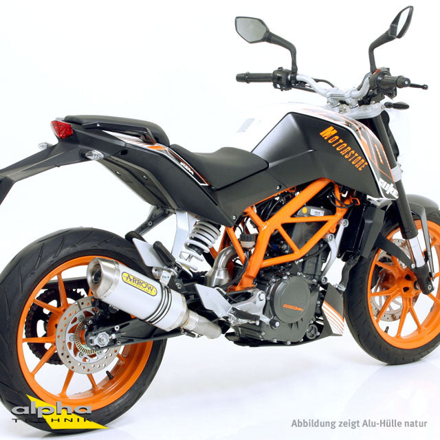 ARROW THUNDER KTM Duke 390 13- Alu schwarz