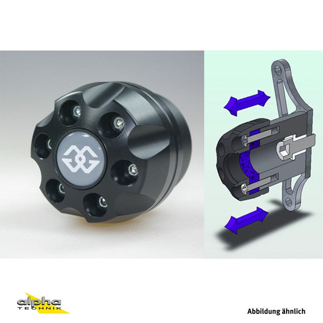 Gilles Sturzpads Honda CBR600 PC35 schwarz