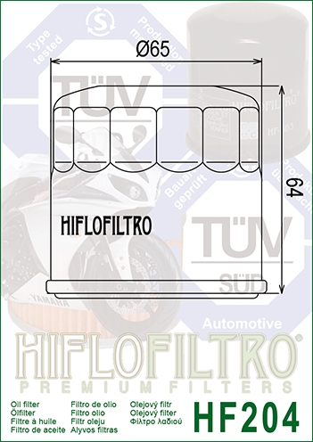 HIFLO Ölfilter HF204C Chrom