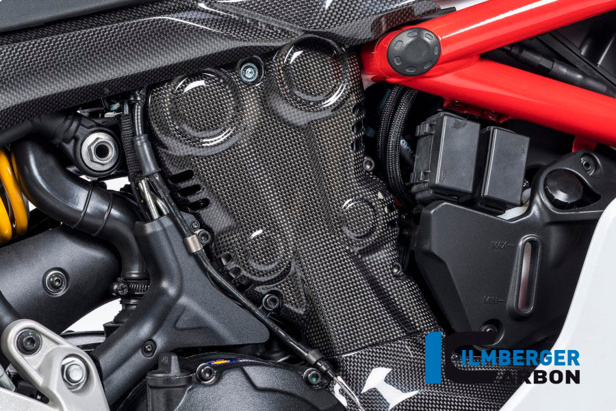 Ilmberger Zahnriemenabdeckung vertikal glanz, Carbon Ducati 939 Supersport 2017–2020