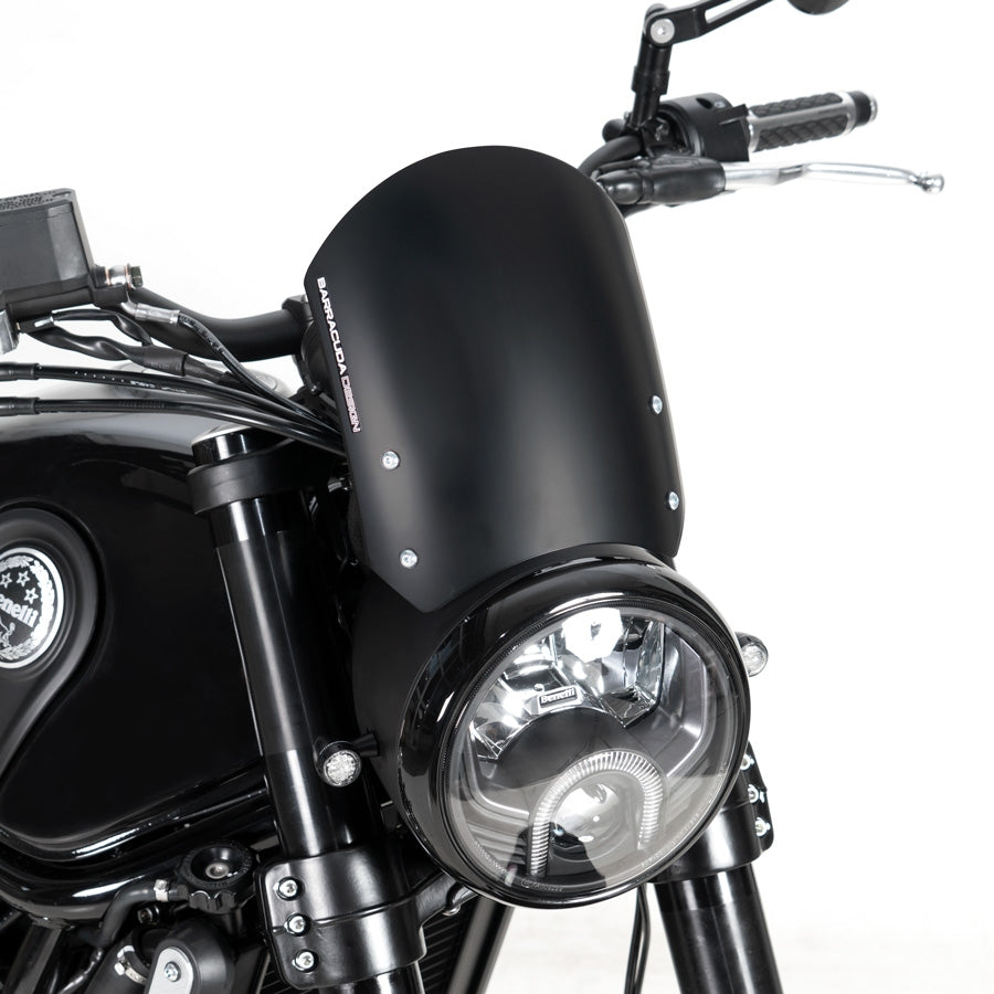 Windschild Alu Schwarz Benelli Leoncino