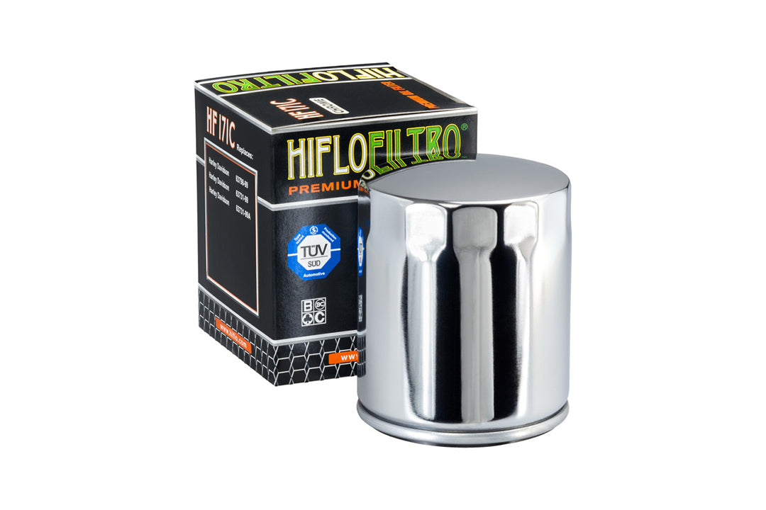 HIFLO Ölfilter HF171C, HARLEY,  CHROM *