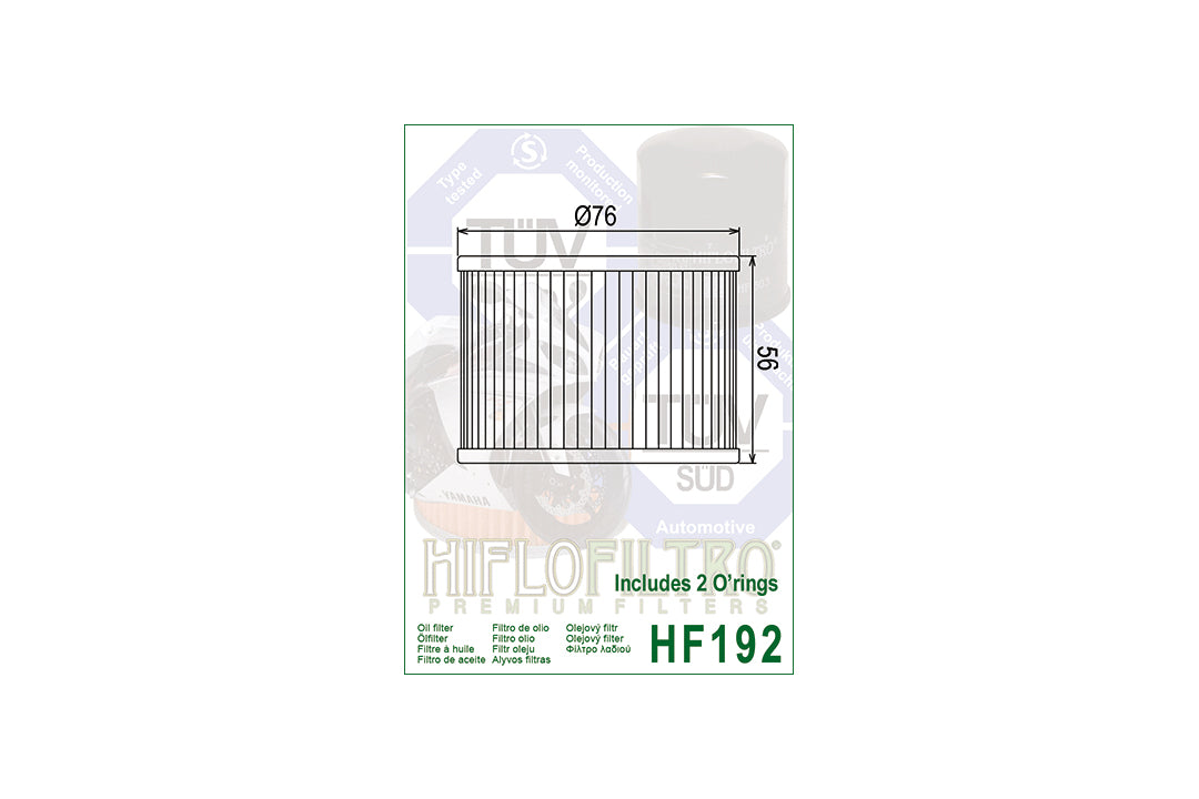 HIFLO Ölfilter HF192, TRIUMPH