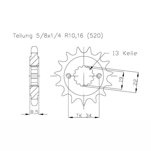 DID Kettensatz 520VX3