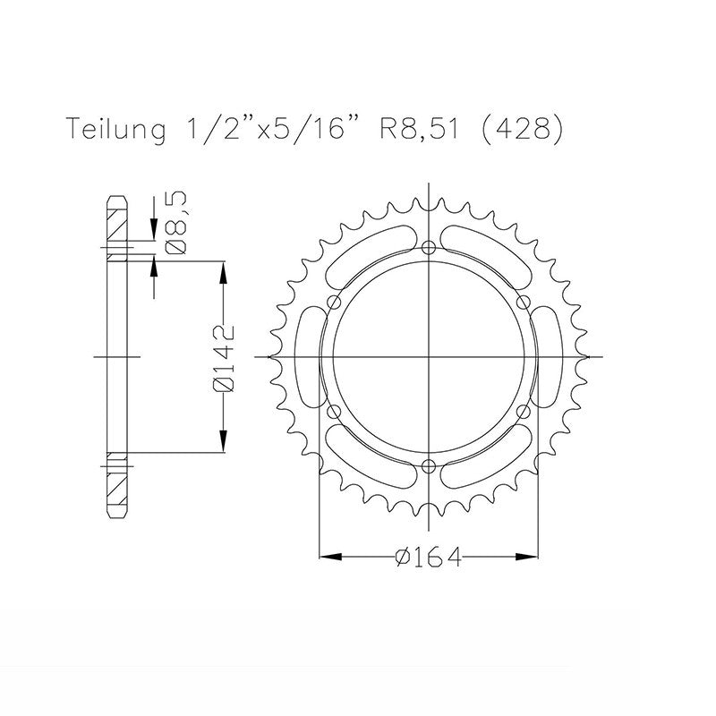 DID Kettensatz 428VX