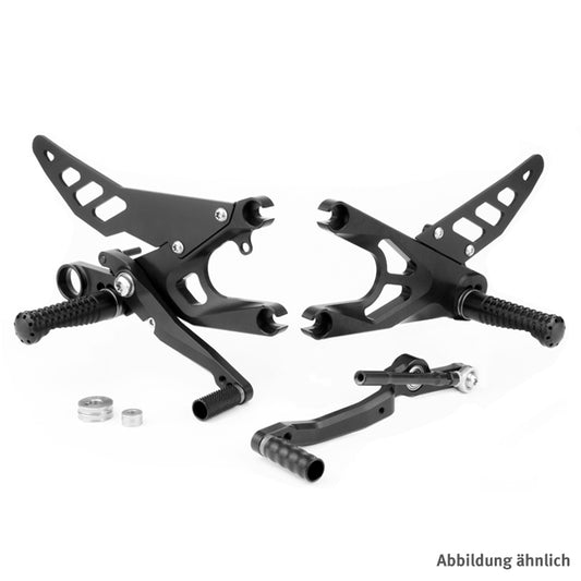 GILLES FXR Fußrastenanlage YZF600R6 RJ27 schwarz