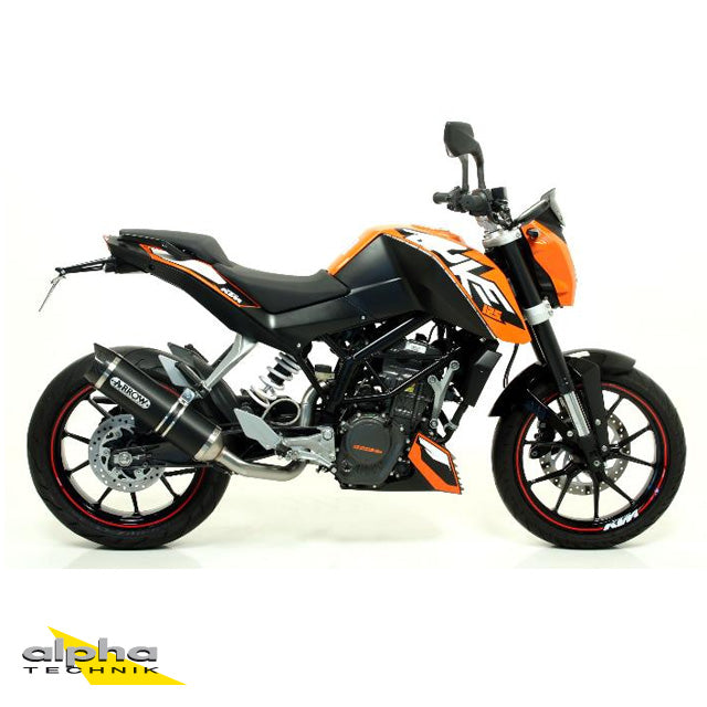 ARROW Thunder ESD KTM Duke 125 A2 11- Alu schwarz