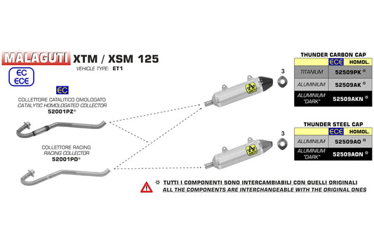 ARROW Thunder UM DSR125EX 18- Titan