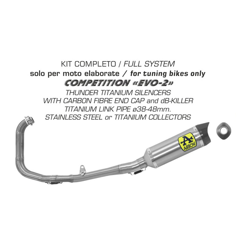 ARROW THUNDER kompl. Auspuffanlage YZF R3 15-