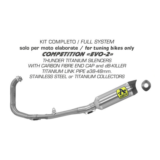 ARROW THUNDER kompl. Auspuffanlage YZF R3 15-