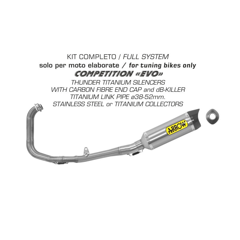 ARROW THUNDER kompl. Auspuffanlage YZF R3 15-