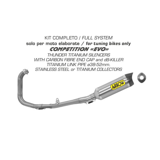 ARROW THUNDER kompl. Auspuffanlage YZF R3 15-