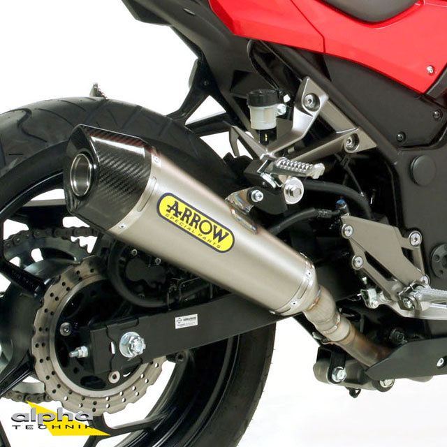 ARROW X-KONE Auspuff Kawasaki Ninja 300 13- NiChro