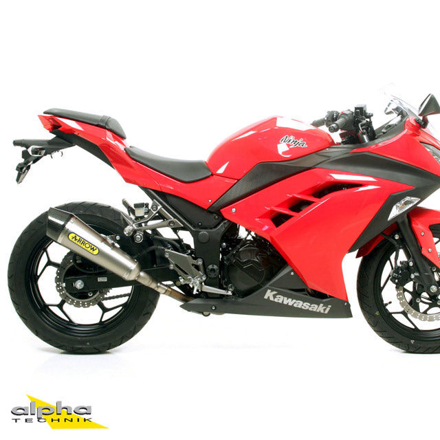 ARROW X-KONE Auspuff Kawasaki Ninja 300 13- NiChro
