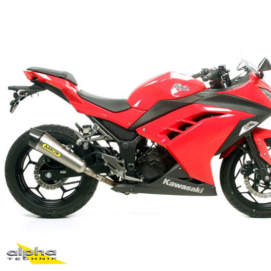ARROW X-KONE Auspuff Kawasaki Ninja 300 13- NiChro