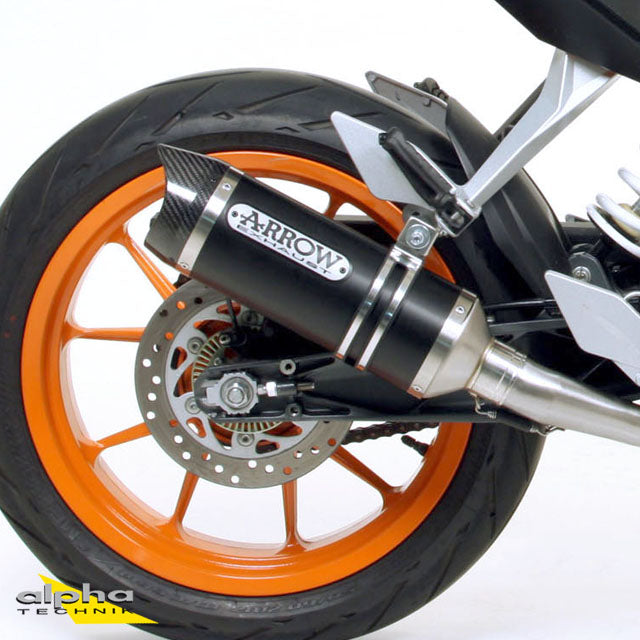 ARROW THUNDER KTM Duke 390 RC125 13- Alu schwarz