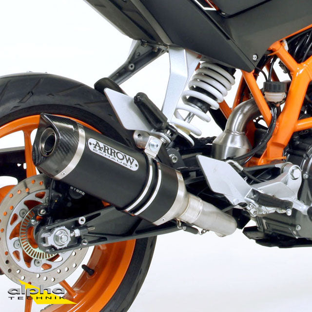 ARROW THUNDER KTM Duke 390 RC125 13- Alu schwarz