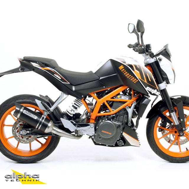 ARROW THUNDER KTM Duke 390 RC125 13- Alu schwarz
