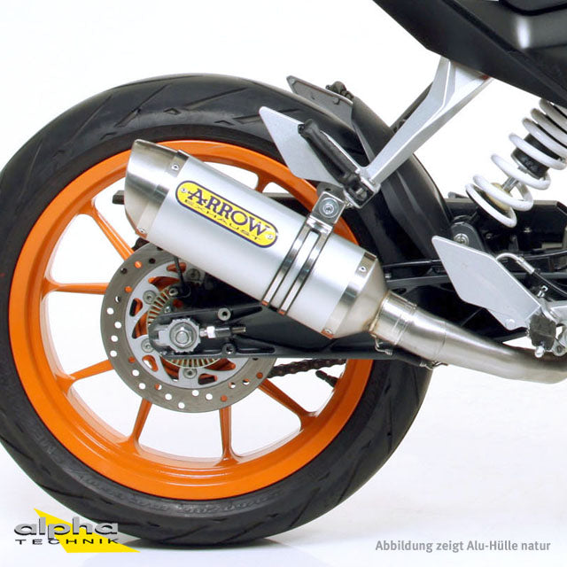 ARROW THUNDER KTM Duke 390 13- Alu schwarz
