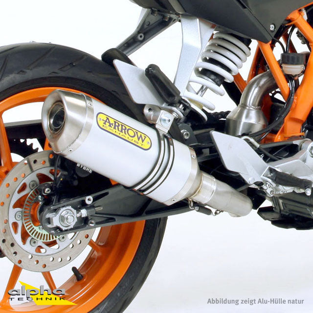 ARROW THUNDER KTM Duke 390 13- Alu schwarz