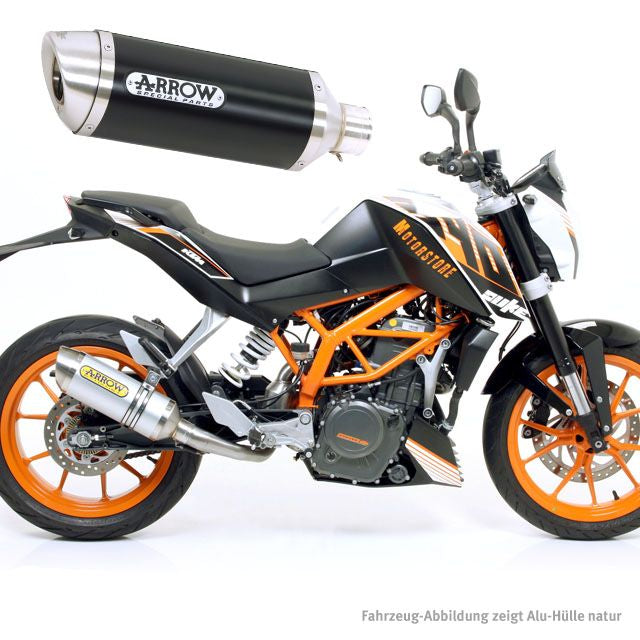 ARROW THUNDER KTM Duke 390 13- Alu schwarz