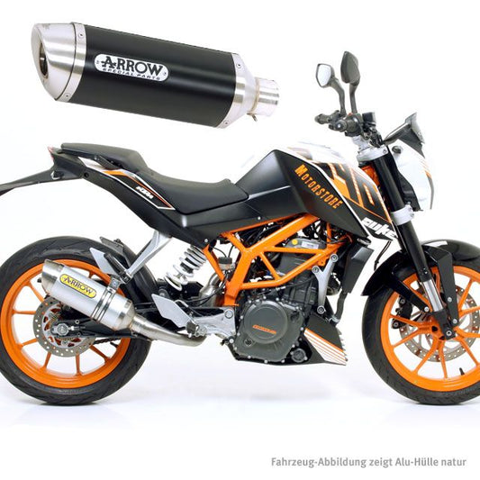 ARROW THUNDER KTM Duke 390 13- Alu schwarz