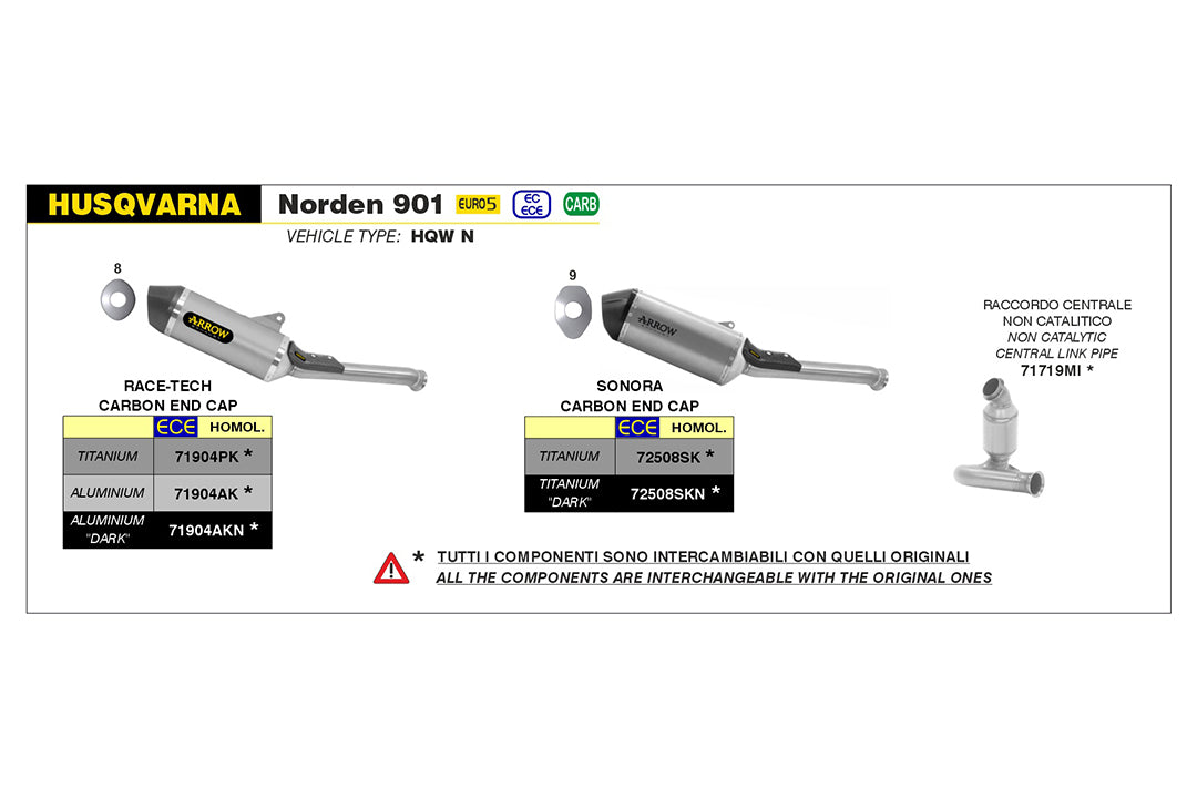 ARROW SONORA DARK Husqvarna Norden 901