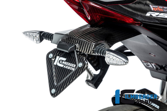 Ilmberger Kennzeichenträger glanz Aprilia RSV4/Tunono V4 Aprilia RSV4 Factory 2021 | Aprilia Tuono V4 1100 Factory 2021 | Aprilia Tuono V4 1100 2021