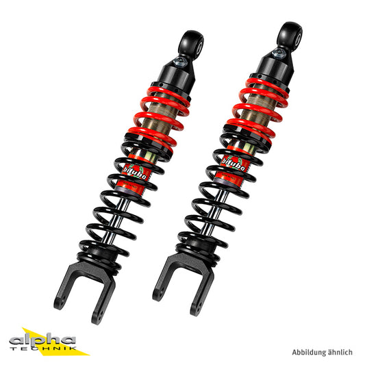 BITUBO Stoßdämpfer Scooter Stereo hinten schw./rot