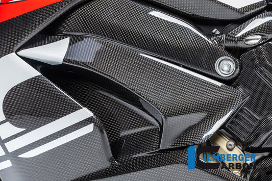 Abdeckung unterm Rahmen links glanz Panigale V4/S