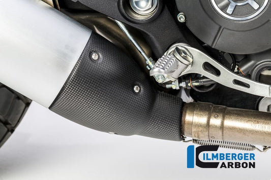 Ilmberger Schalldämpfer-Fersenschutz matt Ducati Scrambler 800 2017 | Ducati Scrambler 400 Sixty2 2016–2018 | Ducati Scrambler 800 2015–2016