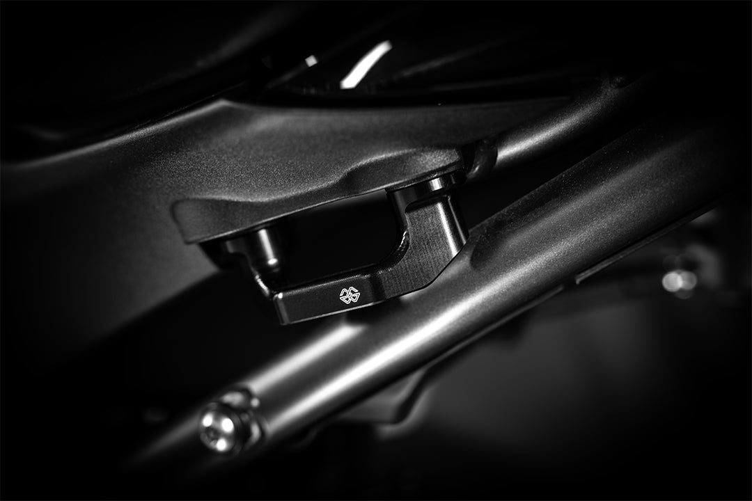 Gilles Soziusträgerabdeckung, schwarz, Yamaha,RM39