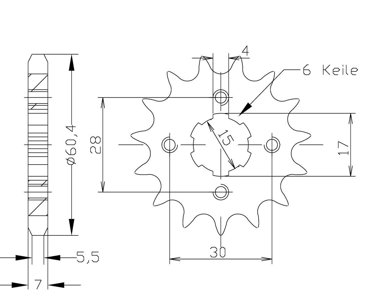 DID Kettensatz 428VX