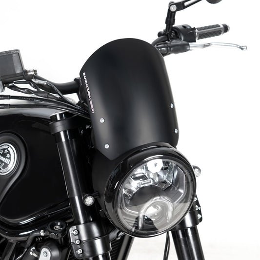 Windschild Alu Schwarz Benelli Leoncino
